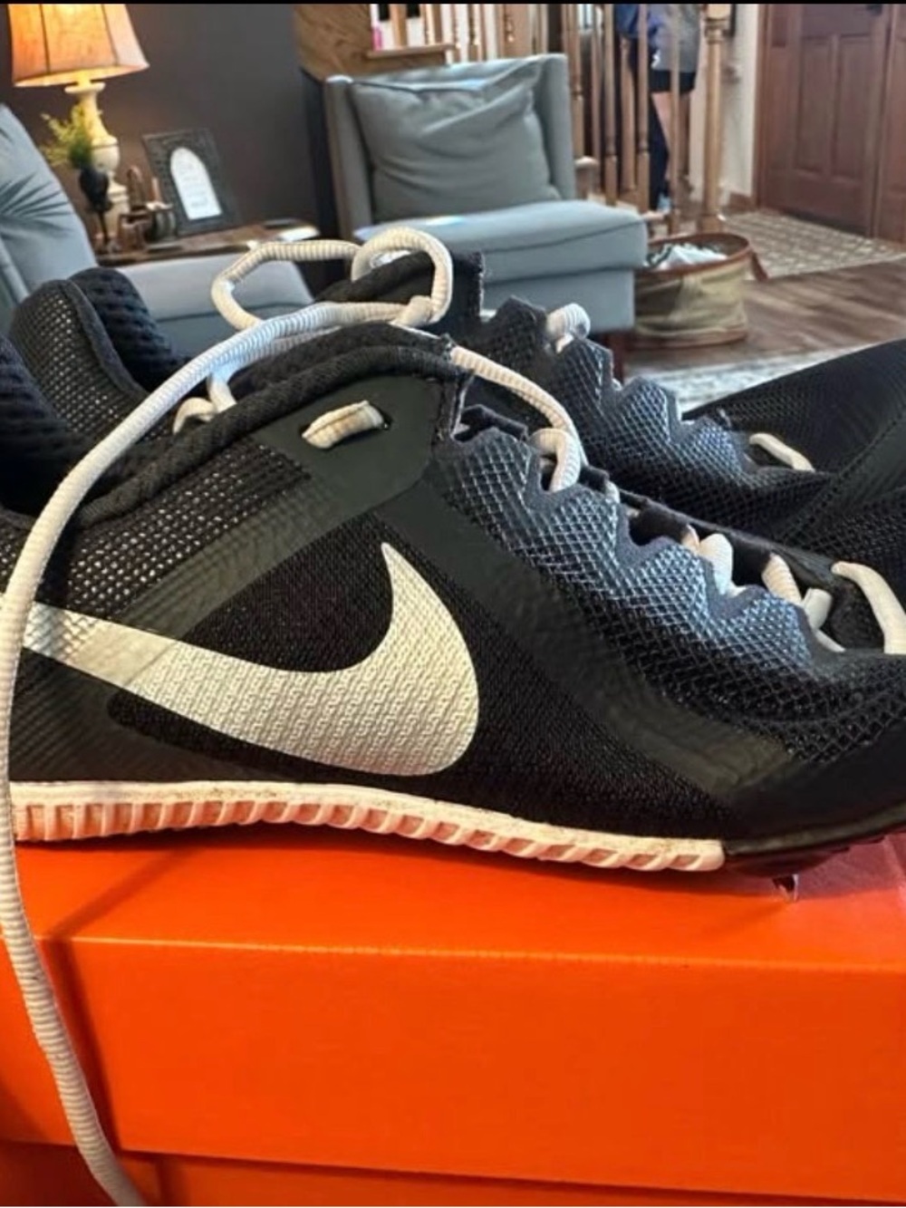 Nike Zoom Rival Multi Track Spikes - Black/Metallic Silver - Men 7 / Women 8.5